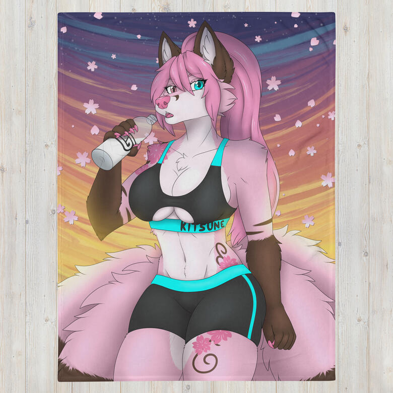 60''x80'' Blanket of Sakura