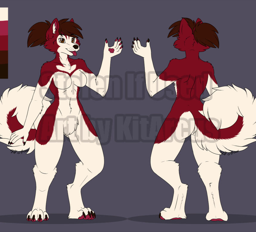 Red Velvet Husky - $30