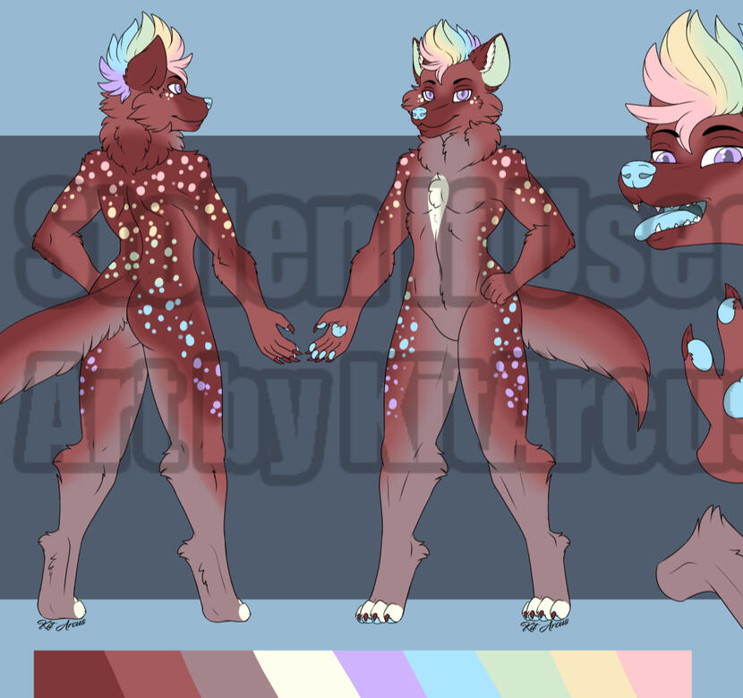 Rainbow Hyena - $30