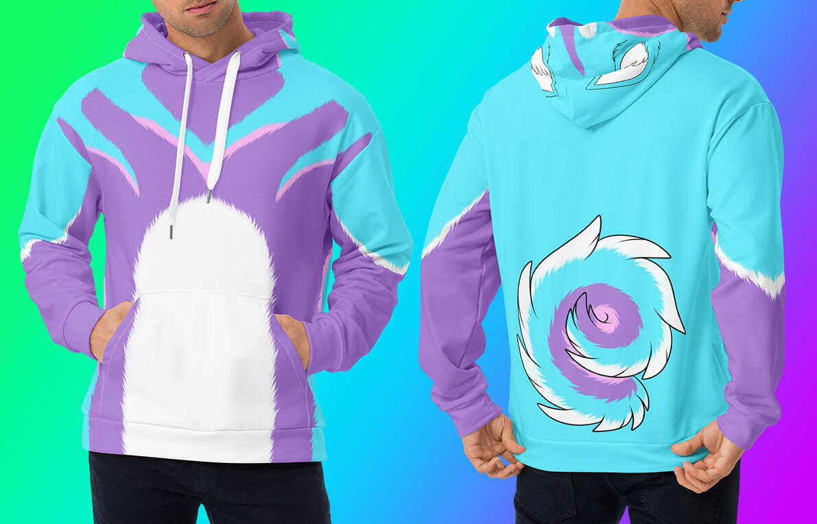 Pastel Husky Pullover Hoodie - $70