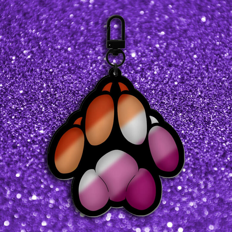 Lesbian Pride Paw