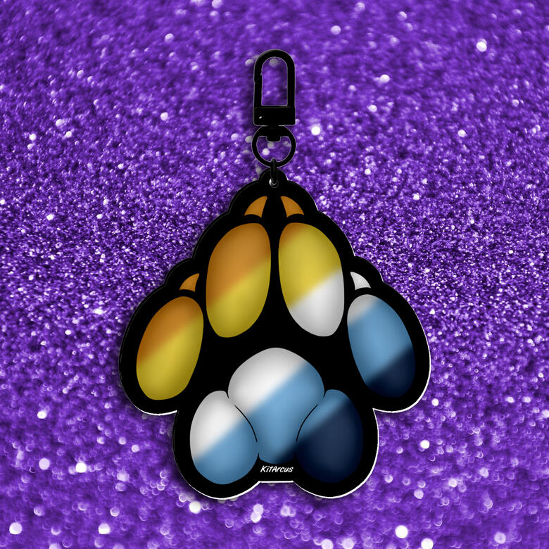 AroAce Pride Paw