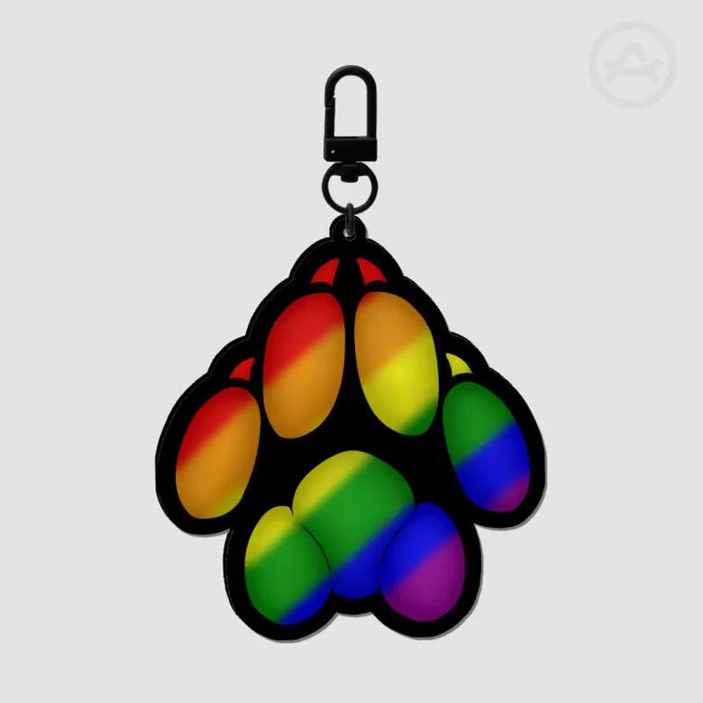 Rainbow Pride Paw