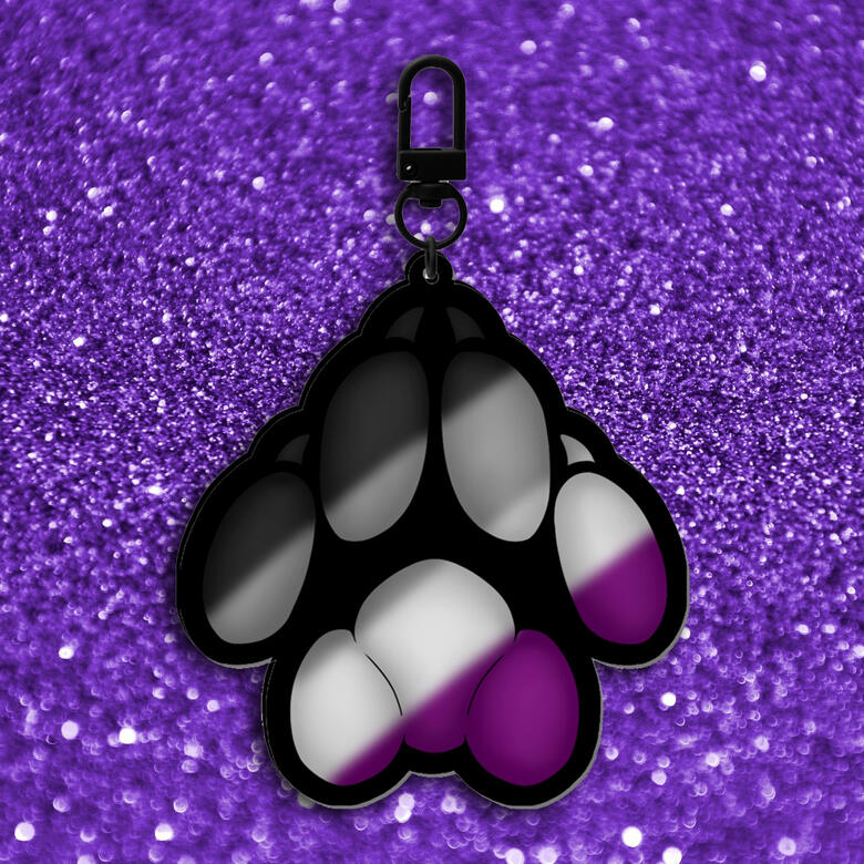 Asexual Pride Paw