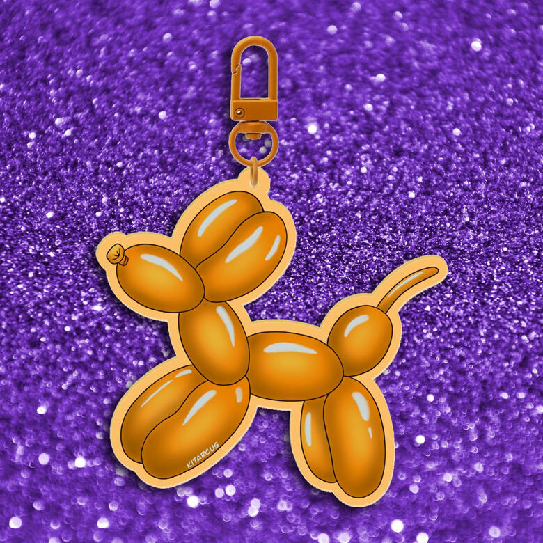Orange Balloon Dog