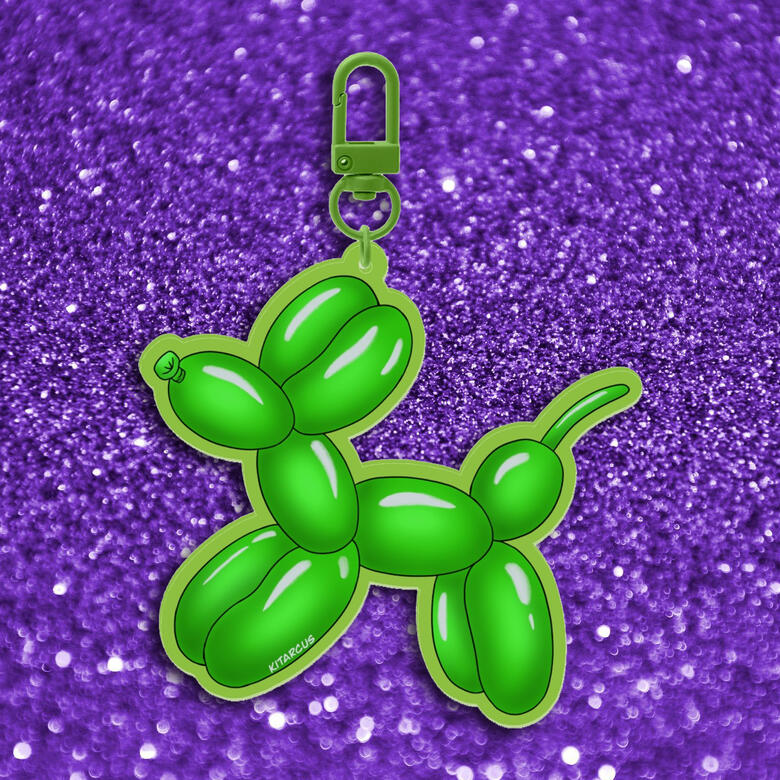 Green Balloon Dog