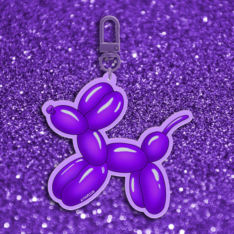Purple Balloon Dog
