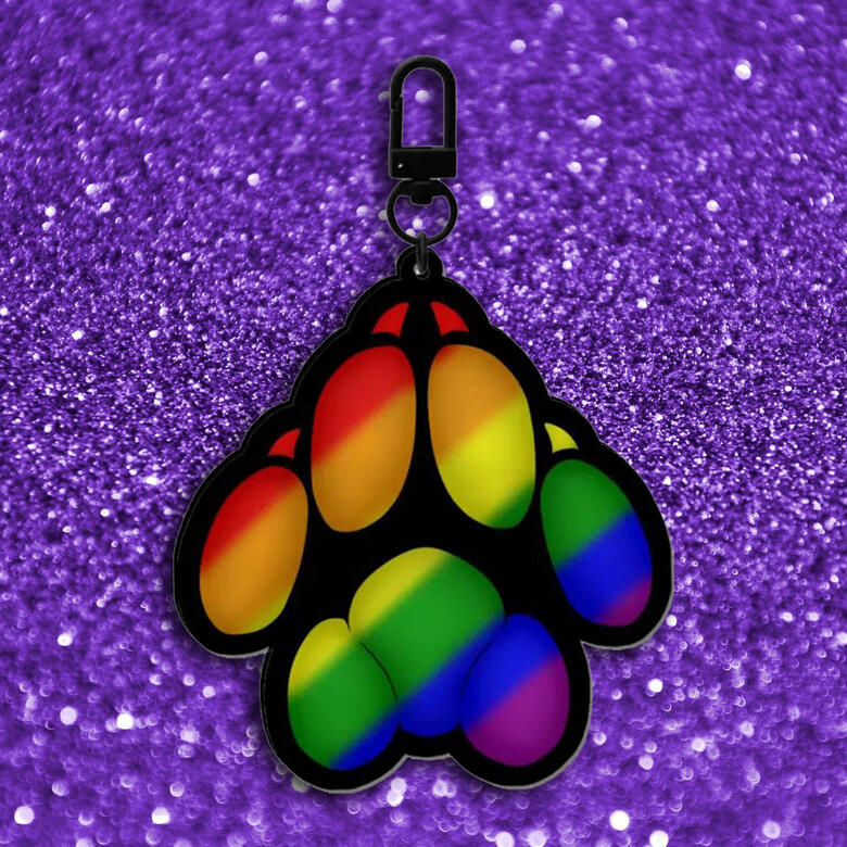 Rainbow Pride Paw